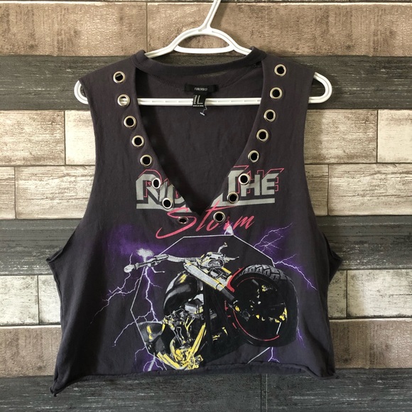 Forever 21 Biker Shirt - Picture 2 of 2